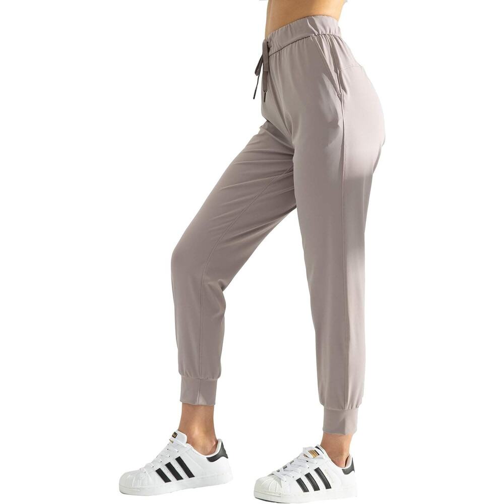 AJISAI Women's Pull-On Waist Drawstring 26.5" Inseam Joggers w/ Pockets SZ L/ 10